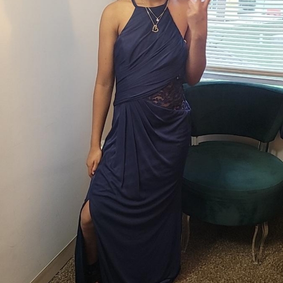 Navy Blue Dress-David's Bridal - Picture 3 of 3